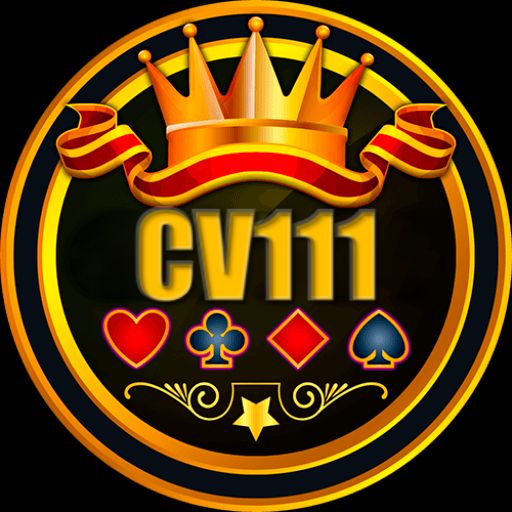 CV111 themed cartoon characters with coins and mobile gaming elements
